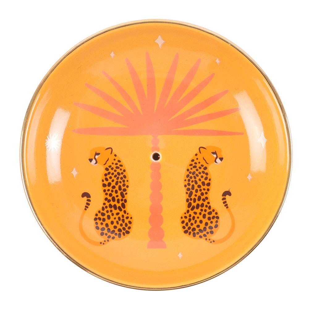 Something Different - Leopard Palm Wierookhouder - Oranje
